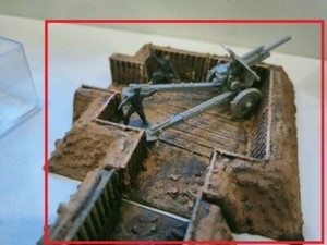 1/72 Trench Position Model for Tank War Scenarios Assemblable
