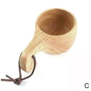 1pc Portable Wooden Coffee Cup Wooden Tea Cup Water Purifier Drinking Cup Mug