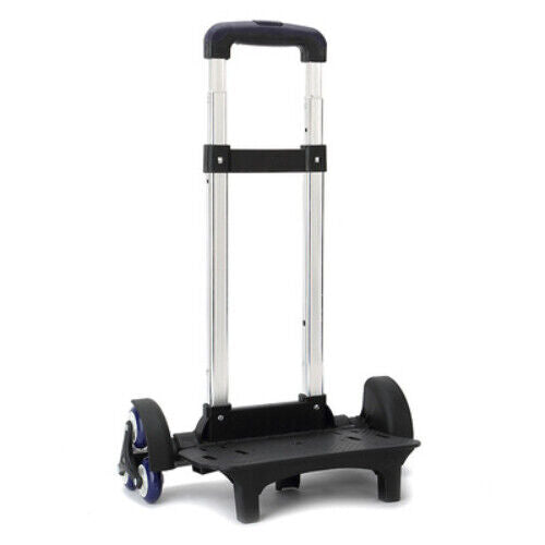 Children 2/6 Wheels Rod Bracket Roll Cart Kid Backpack School Bag Luggage bag