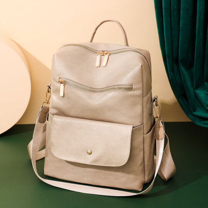 Fashion Womens PU Leather Rucksack Shoulder Bag Backpack Handbag Travel Bag