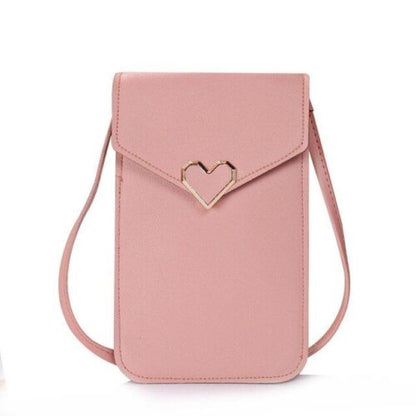 Small Crossbody Shoulder Bag Synthetic Leather Phone Holder Purse Messenger Bags