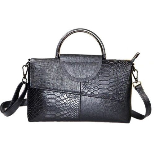 Crocodile Pattern Genuine Leather Crossbody Purse Small Shoulder Bag Handbag 1PC
