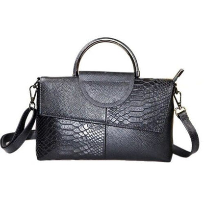 Crocodile Pattern Genuine Leather Crossbody Purse Small Shoulder Bag Handbag 1PC
