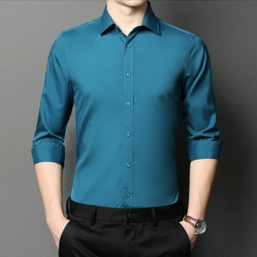 Stretch Anti-wrinkle Shirt - Men Non-iron Long Sleeve Business Standard Shirt