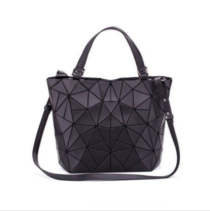 Luminous Big Bag Holographic Reflective Geometric Shoulder Bags Handbags Zipper