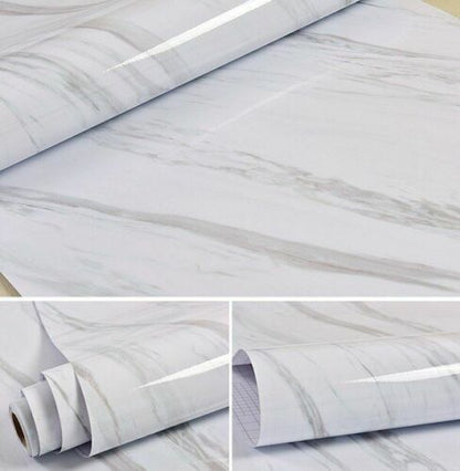 Wallpaper Sticker Marble Vinyl Film Self Adhesive Bathroom Kitchen Contact Paper