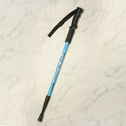 135CM Aluminum Walking Stick Hiking Telescopic Trekking Climbing Pole Canes Blue
