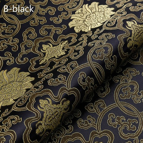 Chinese Silk Satin Floral Fabric Tang Suit Costume Cheongsam Dress By Metre Red