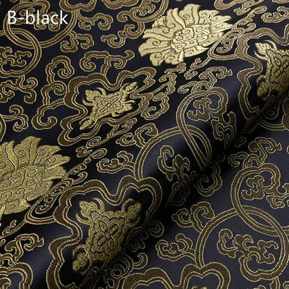 Chinese Silk Satin Floral Fabric Tang Suit Costume Cheongsam Dress By Metre Red