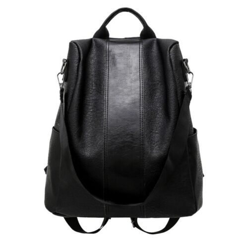 Women's Ladies Rucksack Anti-theft Bag PU Leather Backpack School Bag Handbag