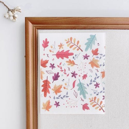 Polymer Image Transfer Paper Plants Flowers Leaf Decals DIY Jewelry Craft Tools