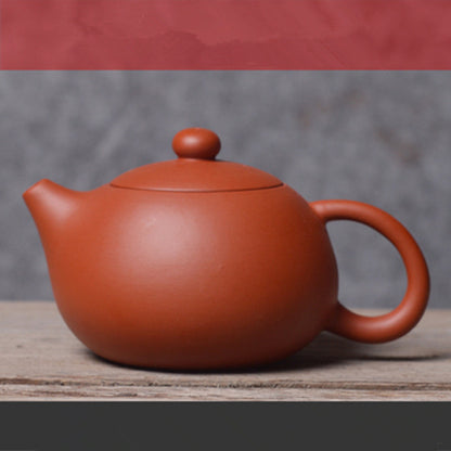 Chinese Xishi Pot Marked Purple Clay Kungfu Tea Pot China Zisha Pot String Gift