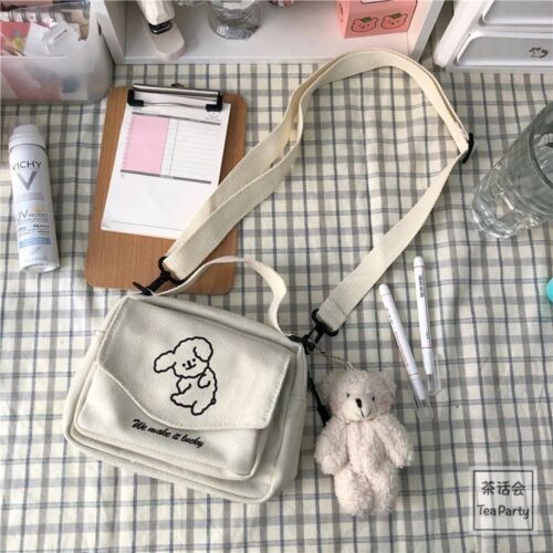 Bags Ladies Canvas Printed Cute Envelope Bag Student Shoulder Bag Evening Purse