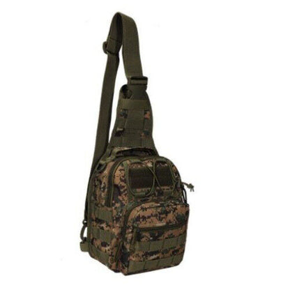 Men's Tactical Chest Bag Outdoor Hiking Climbing Backpack 600D Shoulder Bag