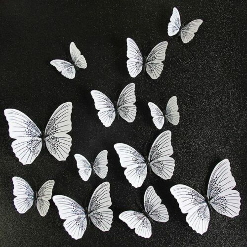 Butterfly Wall Sticker 12pcs/set Ambilight 3D Home Decoration Room Fridge Magnet