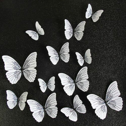 Butterfly Wall Sticker 12pcs/set Ambilight 3D Home Decoration Room Fridge Magnet
