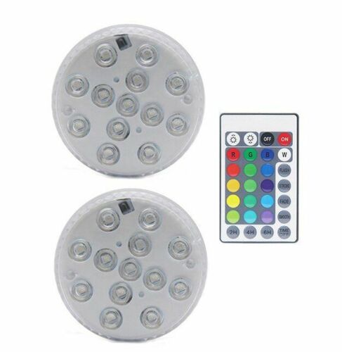 Swimming Pool Light 13 LED RGB Submersible Magnet Suction Cup Underwater Night
