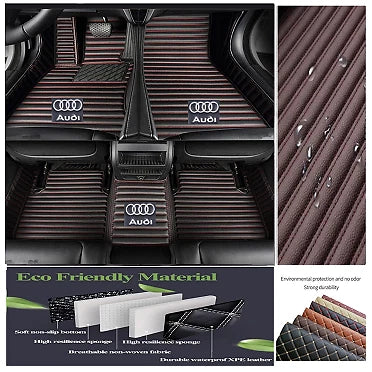 For Audi All Models Car Floor Mats Luxury Custom Waterproof Carpets Cargo Liners