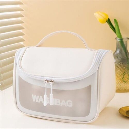 Travel Waterproof Cosmetic Bags Hook Wash Makeup Pouch Organizer Storage Cases