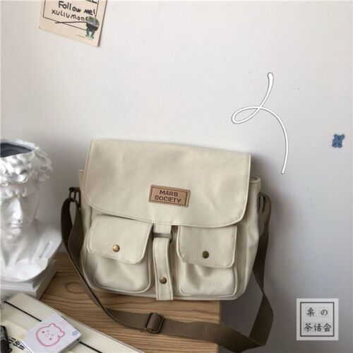 Women's Canvas Bag Department Messenger Bag Female Students Shoulder Bags 1 PC