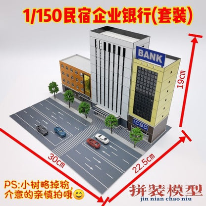 1/300 Urban Building Model Building Iron Tower Building Road Model Scene Model