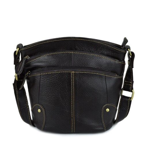 Cowhide Crossbody Bag Genuine Leather Small Messenger Bags Travelling Purse 1 PC