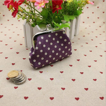 Women Mini Purse Card Coin Bag Dot Design Wallet Lady Kids Fashion Cute Hand Bag