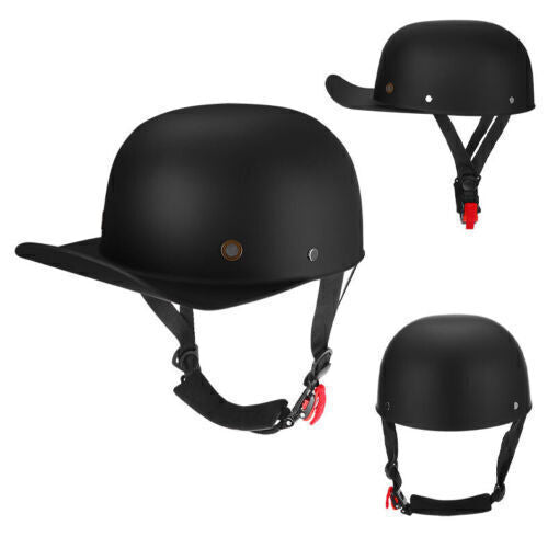 New Motorcycle Open Face Half Helmet Scooter Cap Retro Baseball Style Jet Helmet