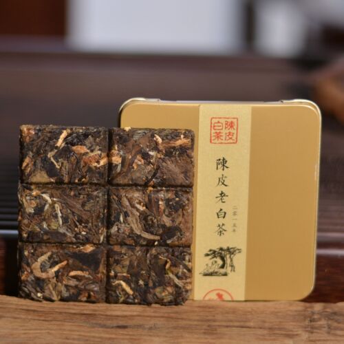 30g Tangerine White Tea Brick Orange Peel Gongmei Old Tree White Tea Iron Box