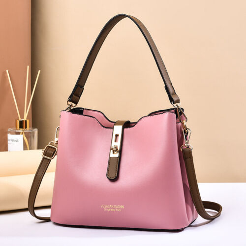 Womens Faux Leather Shoulder Bag Crossbody Handbags Messenger Purse Tote Satchel