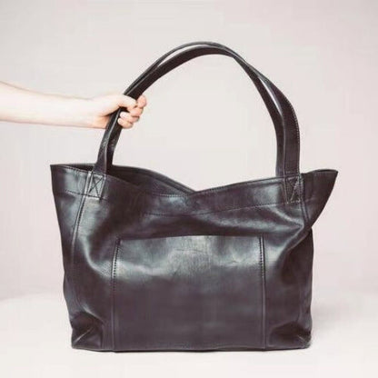 Women Extra Large Casual Soft PU Leather Handbag Shoulder Shopper Bag Tote