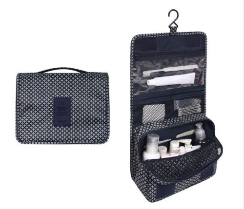 Travel Waterproof Cosmetic Organizer Pouch Hanging Toiletry Bag Makeup Polyester