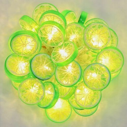 LED Lemon String Light 3M Shape Fairy Warm White Strip Battery USB Operated Wire