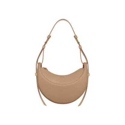 Genuine Leather Shoulder Bag Women Handbag Saddle Bag Half Bag Underarm Bag