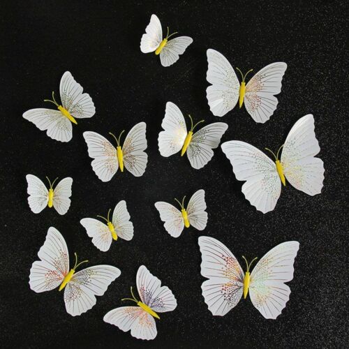 Butterfly Wall Sticker 12pcs/set Ambilight 3D Home Decoration Room Fridge Magnet