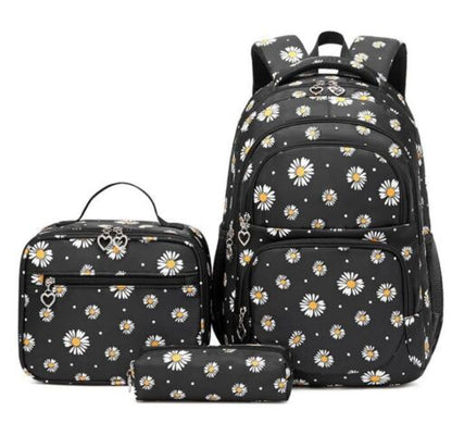 School Backpack 3 Pcs/Set Waterproof Schoolbag Satchel Pencil Bags Bookbag 1 PC