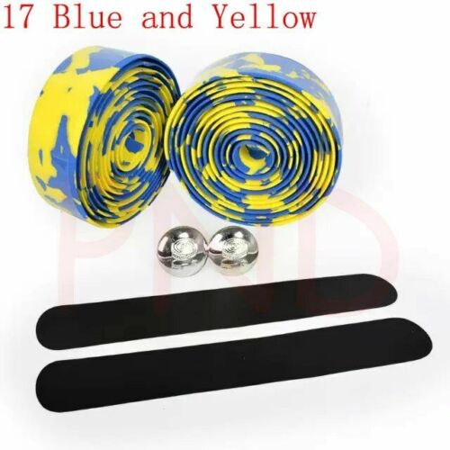 Bike Handlebar Tape Road Bicycle Camouflage Cycling Handle Cork Wrap Bar Plugs