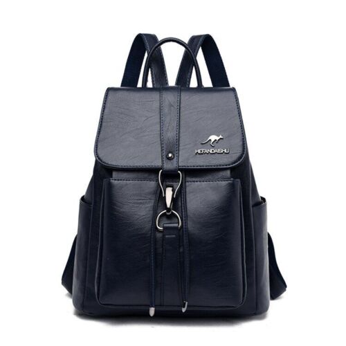 Backpack Vintage Travel Soft Genuine Leather Bag Large Bookbag School Bags 1 PC