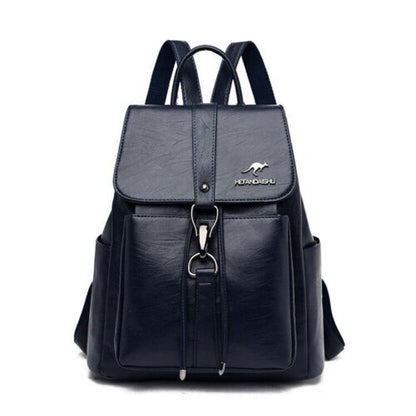 Backpack Vintage Travel Soft Genuine Leather Bag Large Bookbag School Bags 1 PC