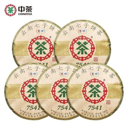 COFCO Puerh Tea Menghai Seven Sons Cake Classic 7541 Puerh Raw Tea Cake 150g