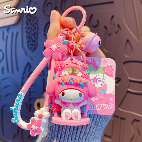 Cinnamoroll Hello Kitty Kuromi Cute Cartoon Anime Keychain Car Bag Pendant Gift