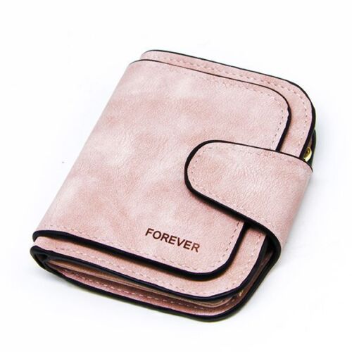 Synthetic Leather Wallet Zipper Long Card Holder Coin Purse Bag 19*10*2.5cm Pink
