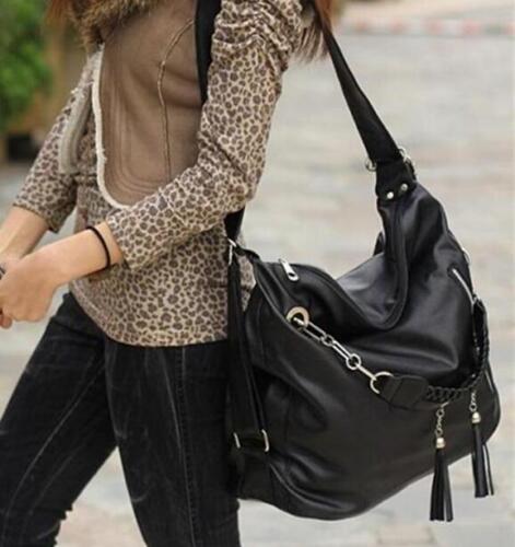Women PU Leather CrossBody Shoulder Bag Tote Purse Satchel Messenger Handbag