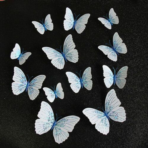 Butterfly Wall Sticker 12pcs/set Ambilight 3D Home Decoration Room Fridge Magnet