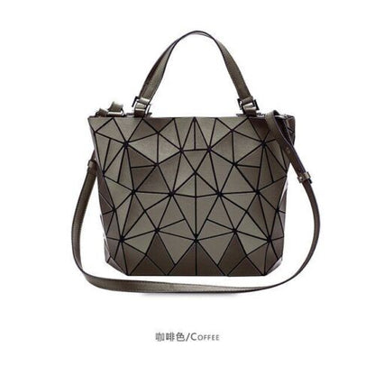 Luminous Big Bag Holographic Reflective Geometric Shoulder Bags Handbags Zipper