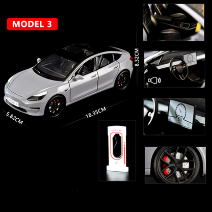1:24 Model 3 Model Y X Alloy Car Model Diecast Metal Toy Vehicles Car Model Simu