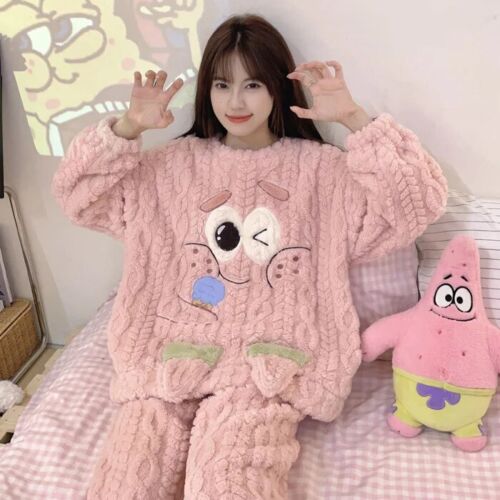 Sanrio Kuromi Cinnamoroll My Melody Anime Coral Velvet Pajamas Home Clothing Set