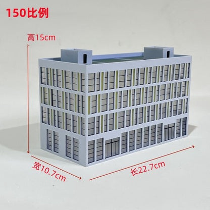 1/150 N Scale Model City Street View Scene Display Architectural Model