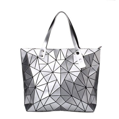 Women Bags Beach Large Tote Hologram Shoulder Bag Geometric Pouch 40*7.5*31.5 CM