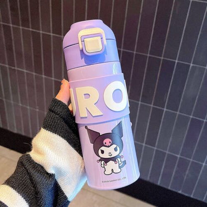 Thermos Mug Cinnamoroll Kuromi My Melody Stainless Steel Water Cup Water Bottle